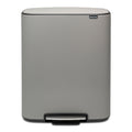 Brabantia Bo Pedaalemmer 60 Liter - Mineral Concrete Grey