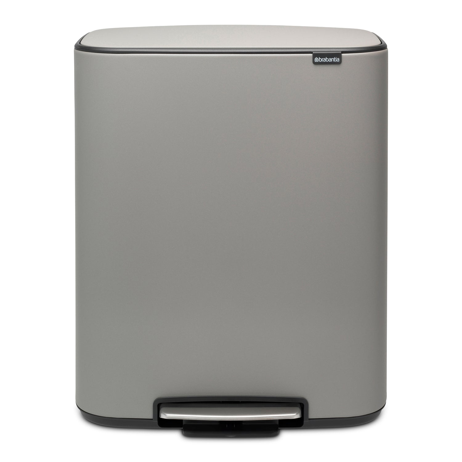 Brabantia Bo Pedaalemmer 60 Liter - Mineral Concrete Grey