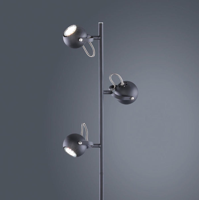 Trio BASTIA - Vloerlamp - Zwart