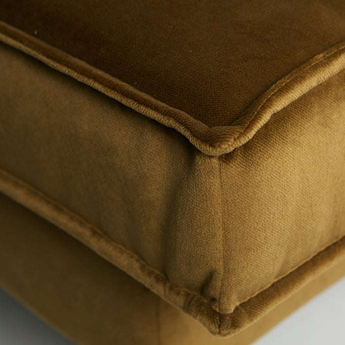 WOOOD Rodeo Daybed Rechts - Velvet -  Honinggeel