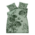 Vandyck Night Bloom Dekbedovertrek 140 x 200/220 cm - Smoke green