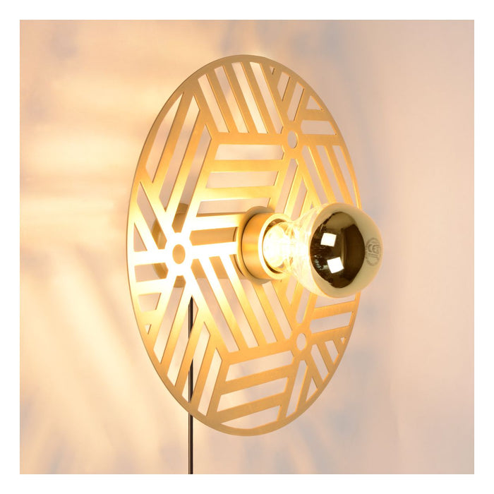 Lucide OLENNA Wandlamp - Mat Goud | Messing