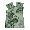 Vandyck Night Bloom Dekbedovertrek 200 x 200/220 cm - Smoke green