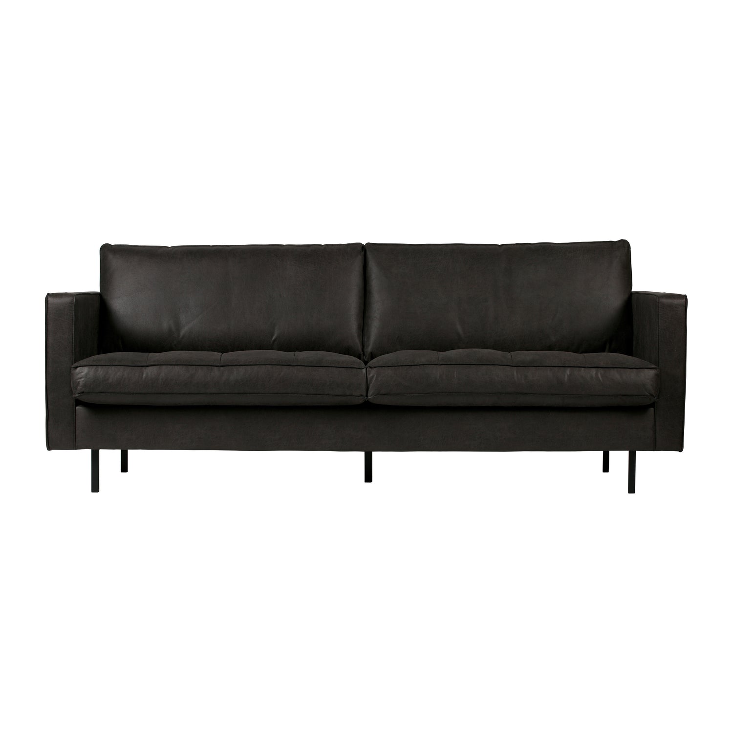 WOOOD Rodeo Classic 2,5-zitsbank - Eco-leder -  Zwart