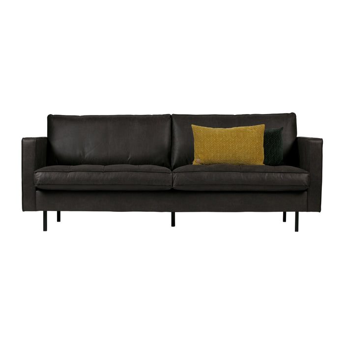 WOOOD Rodeo Classic 2,5-zitsbank - Eco-leder -  Zwart