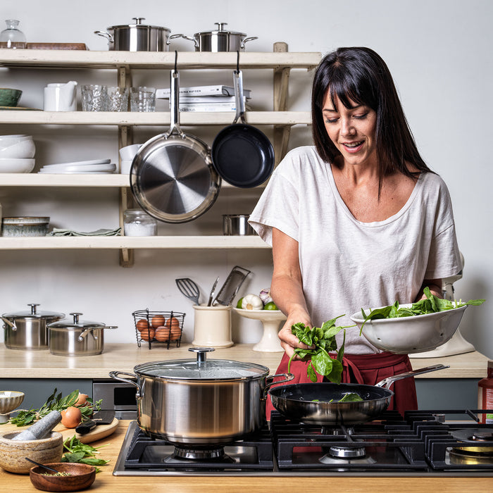 KitchenAid Stainless Steel Koekenpannenset - 20+24+28cm - Inductie