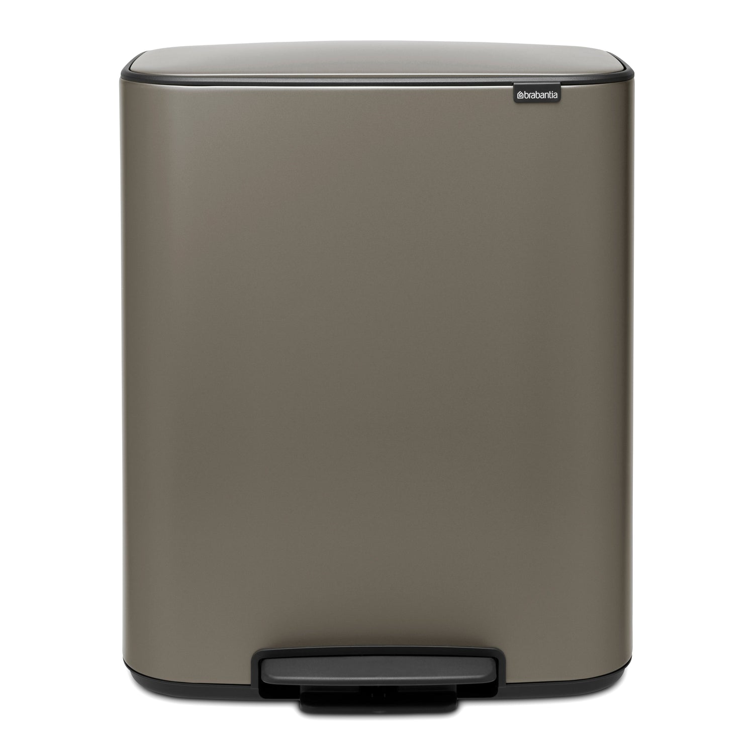 Brabantia Bo Pedaalemmer 2 x 30 L - Platinum