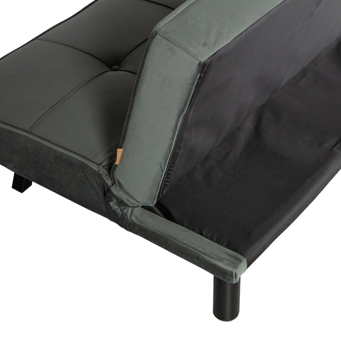 WOOOD Lenn Slaapbank - Velvet - Groen - 75x98x181