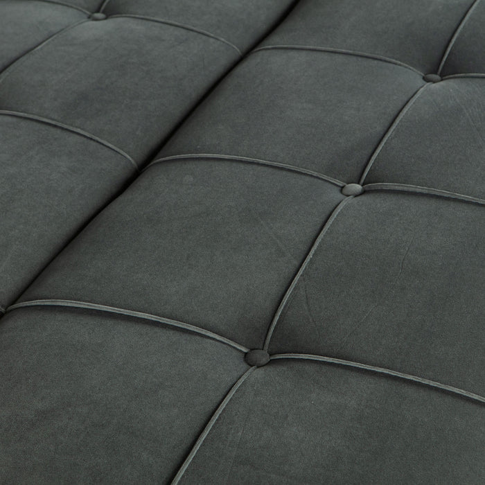 WOOOD Lenn Slaapbank - Velvet - Groen - 75x98x181