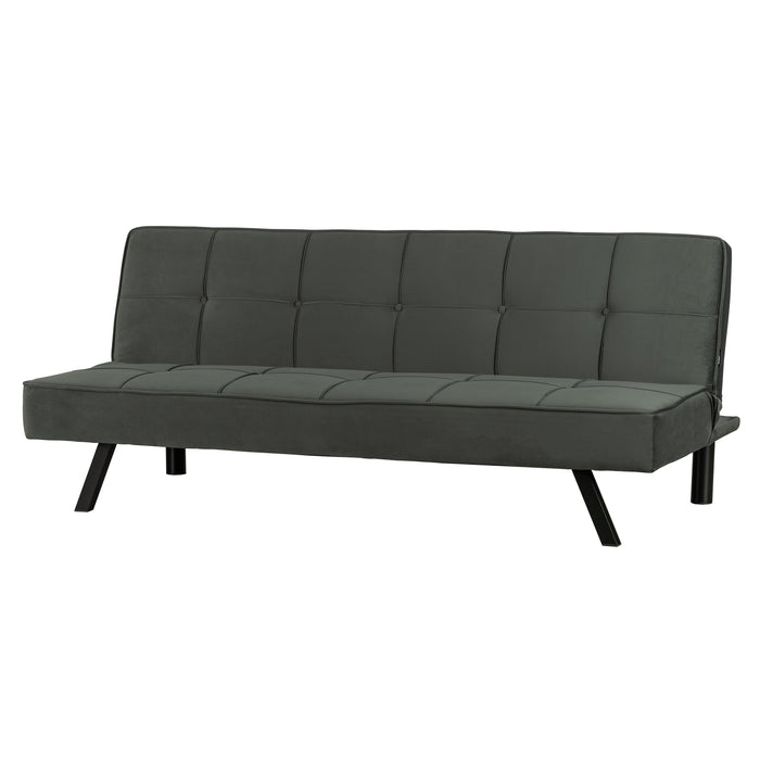 WOOOD Lenn Slaapbank - Velvet - Groen - 75x98x181