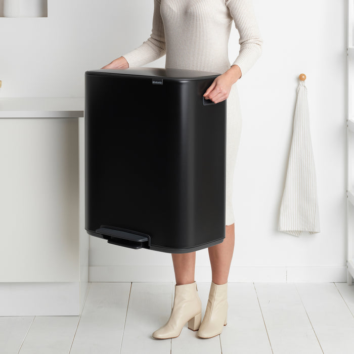 Brabantia Bo Pedaalemmer 2 x 30 L - Zwart