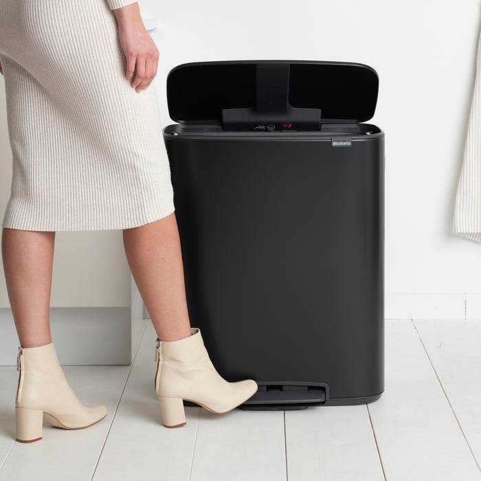 Brabantia Bo Pedaalemmer 2 x 30 L - Zwart