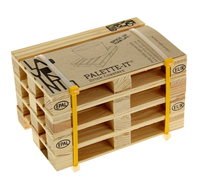 Labyrinth Palette-It - Set van 4 design pallet onderzetters