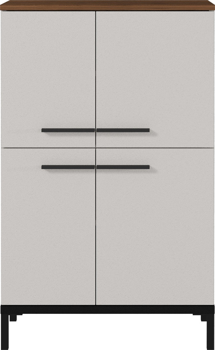 Germania Yonkers Badkamerkast Laag Cashmere|Walnoot