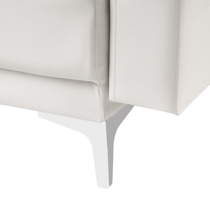 Beliani - ABERDEEN - Slaapbank 3-zits - Wit - Kunstleer