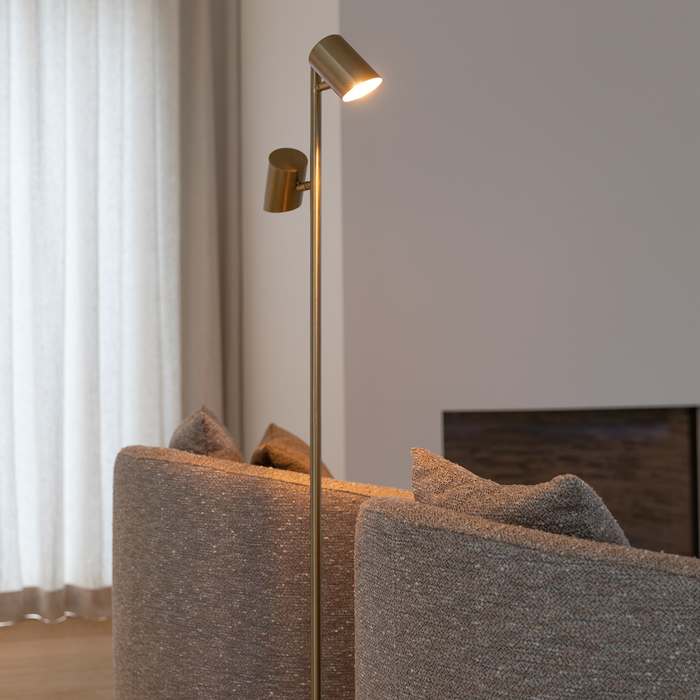 Atmooz Vloerlamp Kisoro Brons - Industriele Staande Lamp