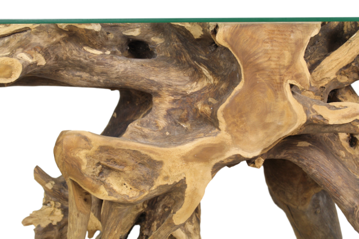 HSM - Sidetable Root - 120x40 cm - Teak Wortelhout