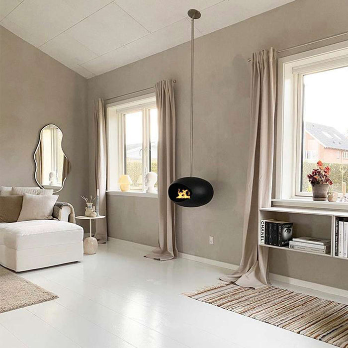 LeFeu SKY Haard Bio Ethanol 120 cm - Zwart/Steel