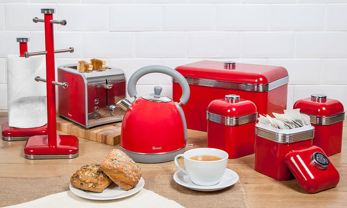 Swan Keukenrolhouder Rood