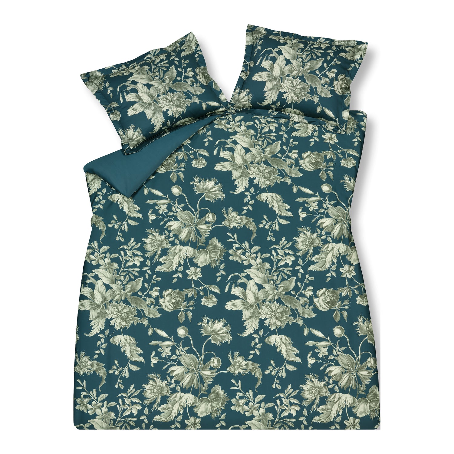 Vandyck Bloom Art Dekbedovertrek 140 x 200/220 cm - Night blue