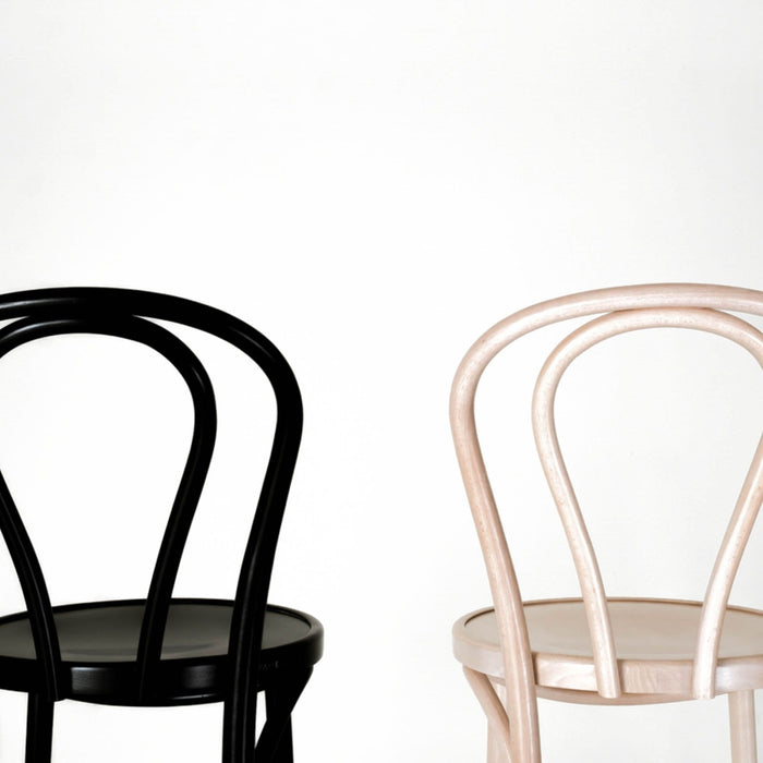 Fameg Vienna Thonet No. 18 houten barkruk whitewash - 75 cm