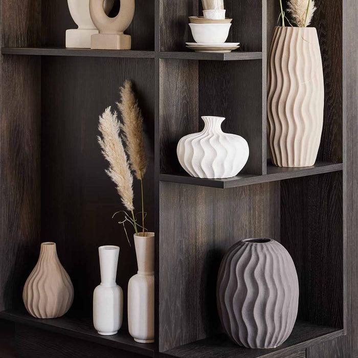 Riverdale - Vaas Alicante wit mat 40cm - Wit