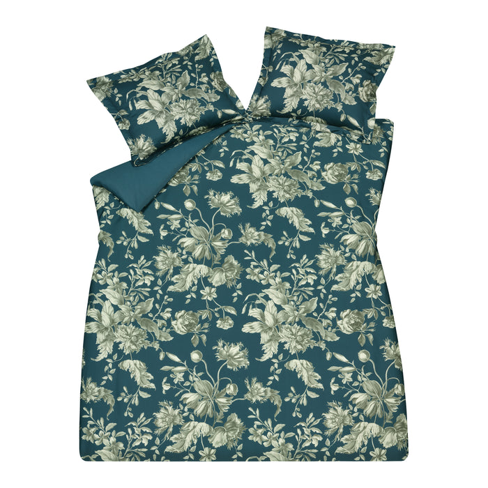 Vandyck Bloom Art Dekbedovertrek 200 x 200/220 cm - Night blue