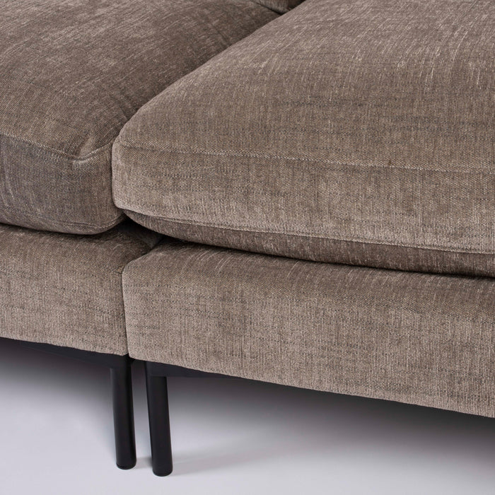 Zuiver Summer 7-zits Hoekbank - Coffee