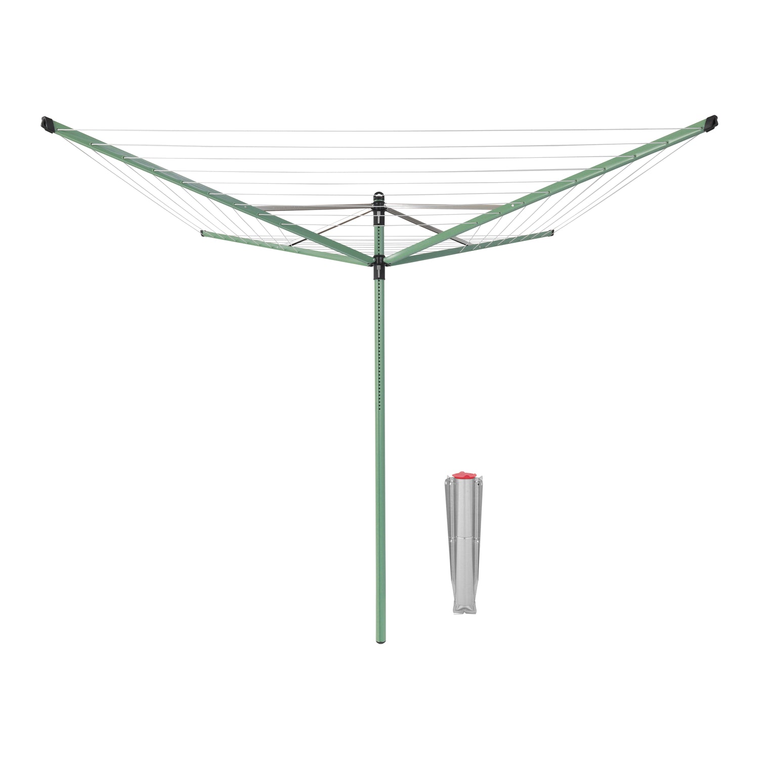 Brabantia Lift-o-Matic Droogmolen 50 m + Grondanker