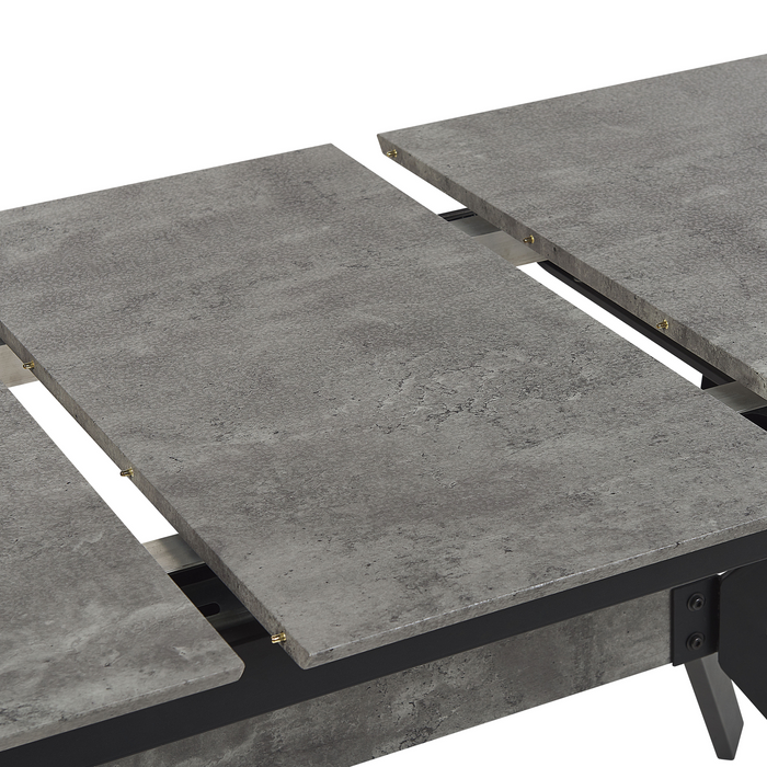 Beliani-BENSON -Uitschuifbare eettafel-Lichtgrijs-80 x 140|180 cm-MDF