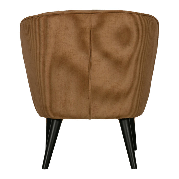 WOOOD Sara Fauteuil Ribfluweel