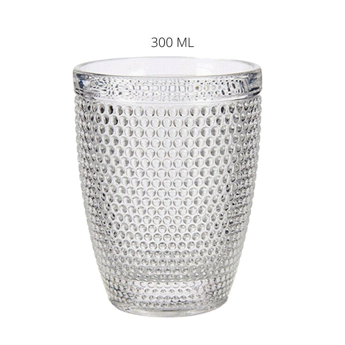 Orange85 Drinkglazen 6 Stuks met Ribbels Kristal 8x8x10 cm Antracie...