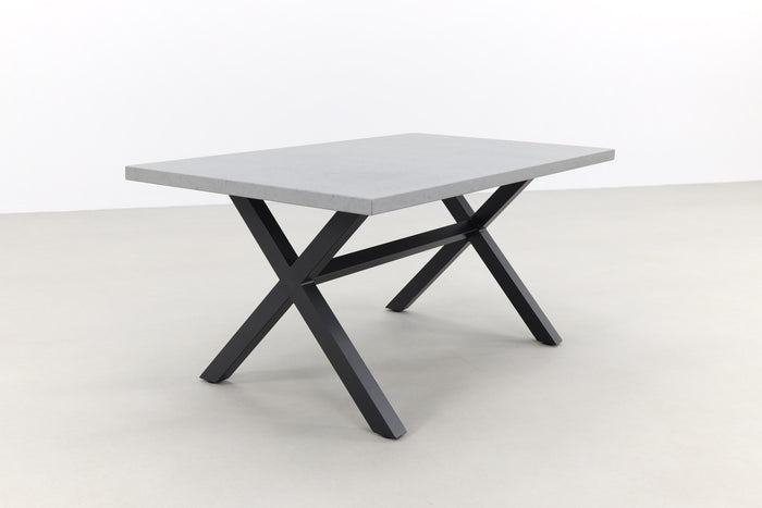 VDG Verona betonlook tuintafel 160 x 90 cm. - Black