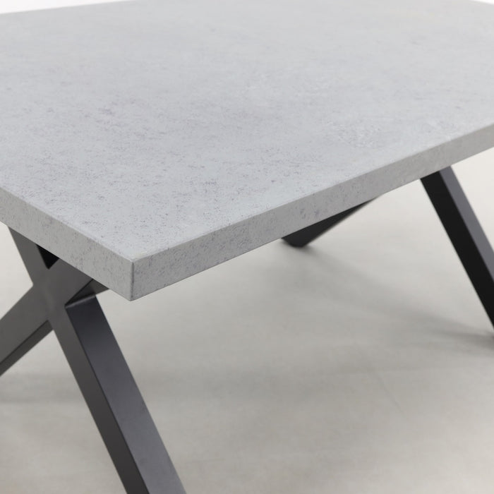 VDG Verona betonlook tuintafel 160 x 90 cm. - Black