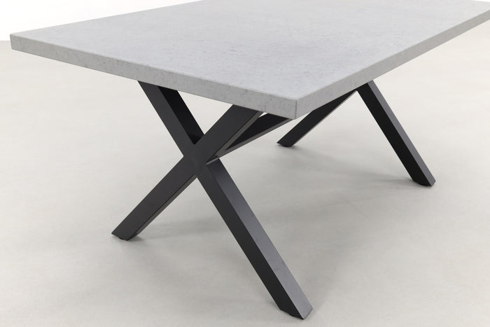 VDG Verona betonlook tuintafel 160 x 90 cm. - Black