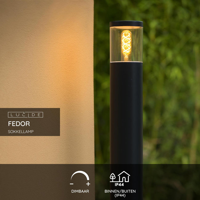 Lucide FEDOR Sokkellamp - Zwart