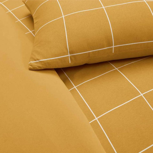 Papillon Dekbedovertrek Hilary oker