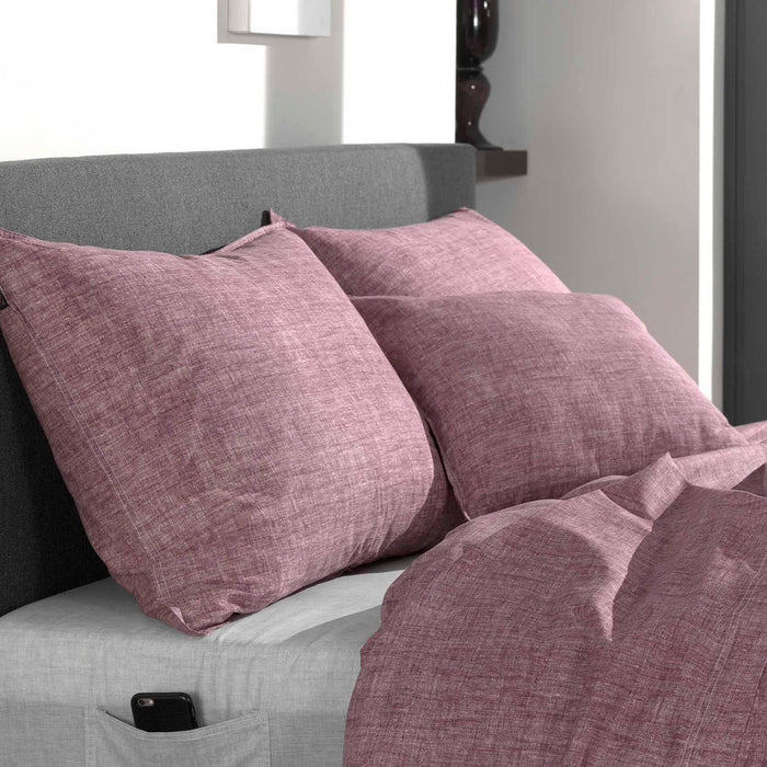 Zo Home Lino Kussensloop Linnen Look wine red