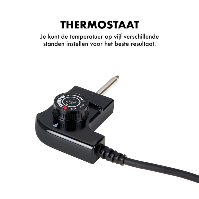 MOA Tafelgrill - Elektrische Bakplaat - Grill - 56 x 30 cm -