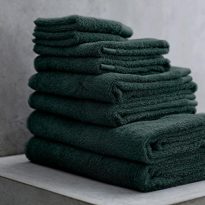 Södahl Comfort Organic Handdoek - 50 x 100 cm - Donkergroen
