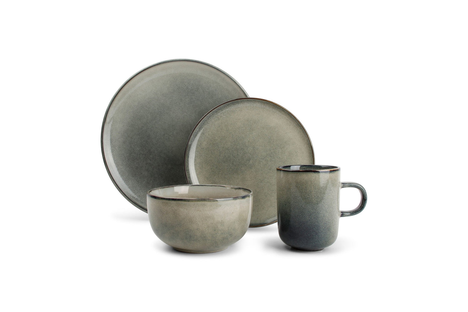 Salt & Pepper Meridian Serviesset 16-delig - Groen/Blauw