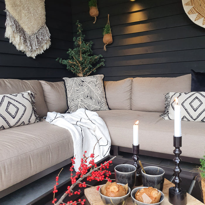 Hartman Jungle Sierkussen - Zwart - 50 x 50 cm