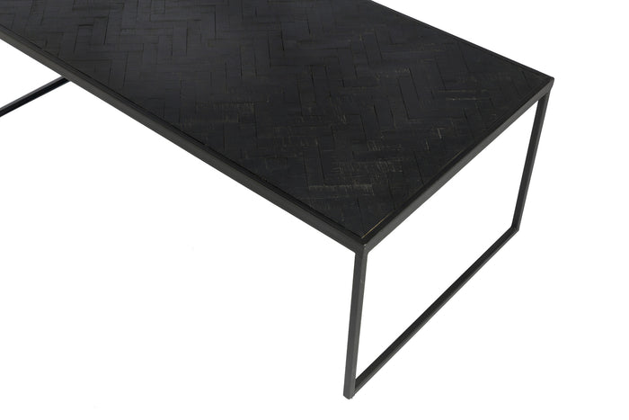 Duverger® Herringbone - Salontafel - rechthoekig - zwart - visgraat pa
