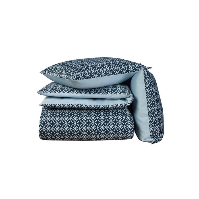 De Witte Lietaer Nickel dekbedovertrek - Blue Fog - Lits-jumeaux