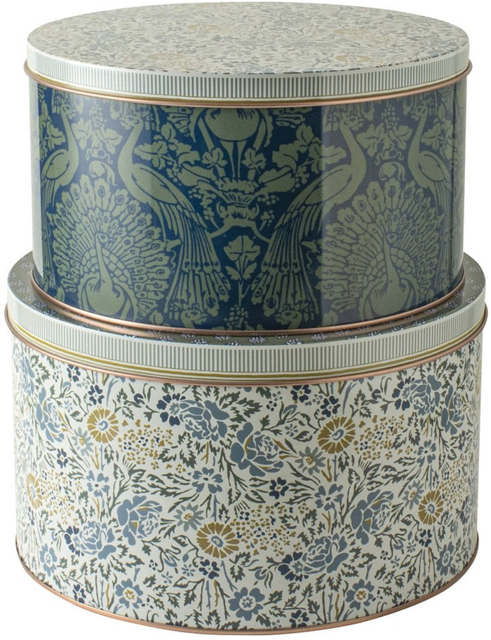 Laura Ashley Set 2 Blikken Daniela en Peacock Geel