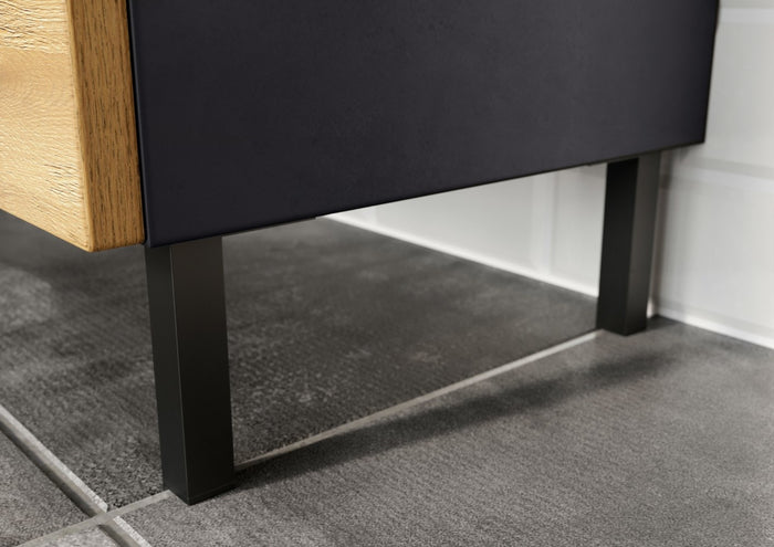 Germania Salinas Wastafelonderkast Grafiet | Eiken 60 cm