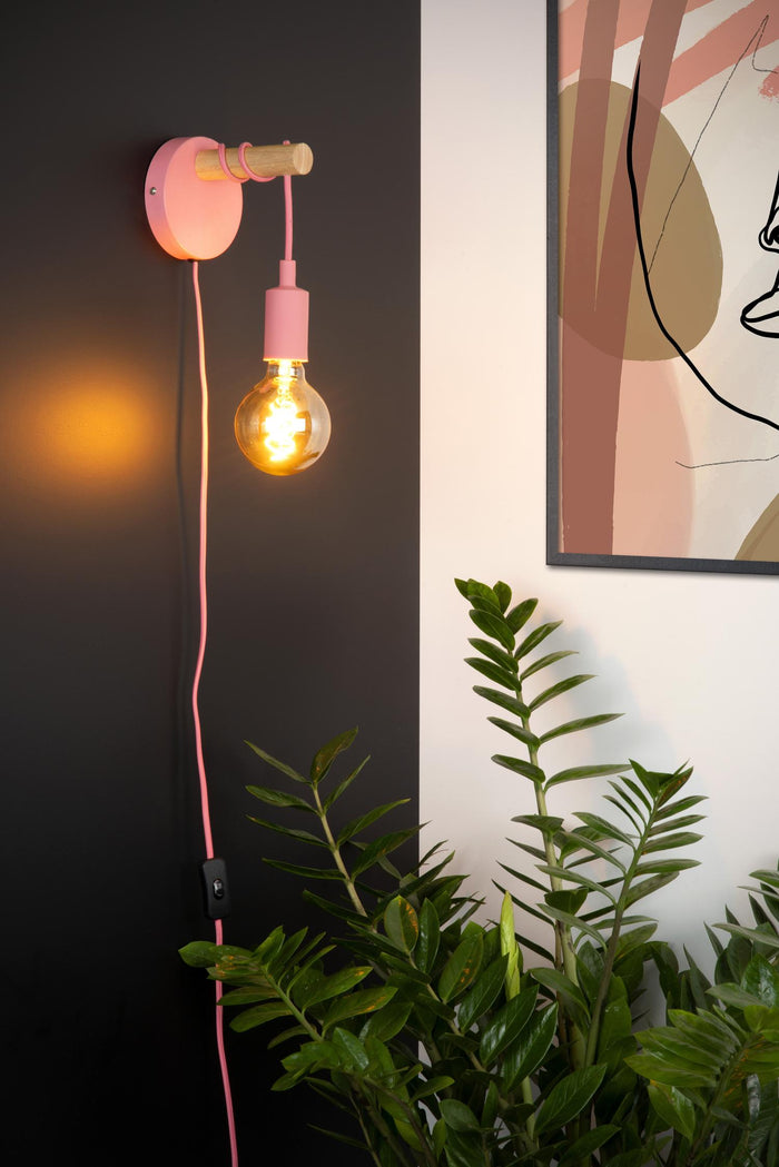 Lucide POLA Wandlamp - Roze