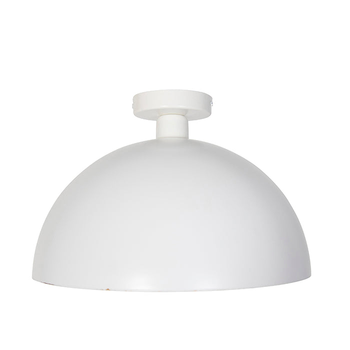 QAZQA Industriële plafondlamp wit met goud 35 cm - Magna