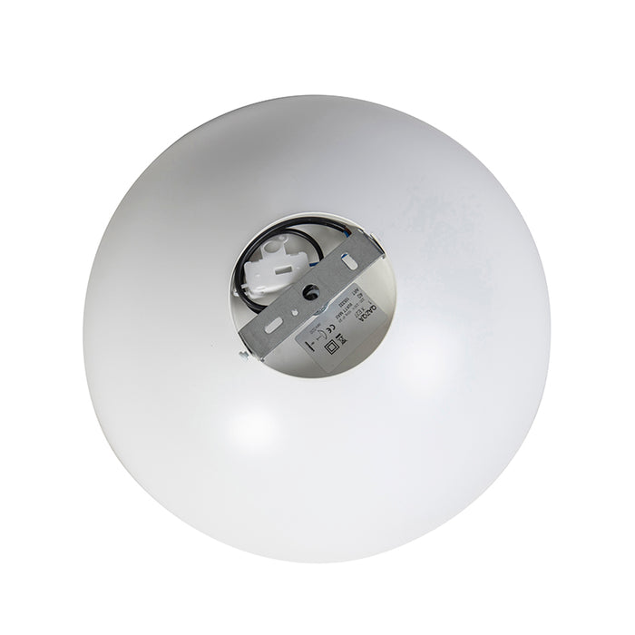 QAZQA Industriële plafondlamp wit met goud 35 cm - Magna