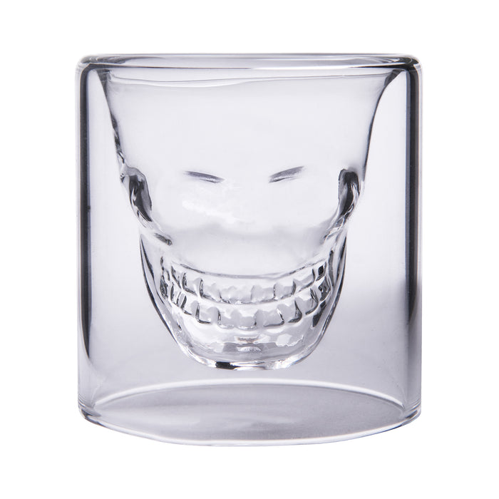 Aretica Shot glaasje Skull set van 4 glas -